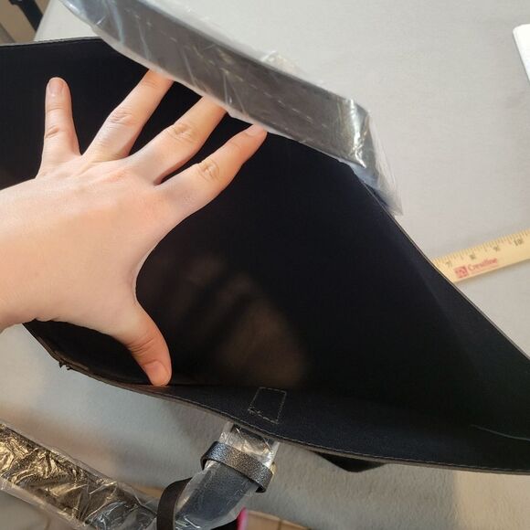 Donna Karan Cosmetics Suede PVC Tote Bag - Picture 3 of 5